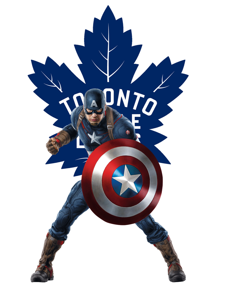 Toronto Maple Leafs Captain America Logo vinyl decal